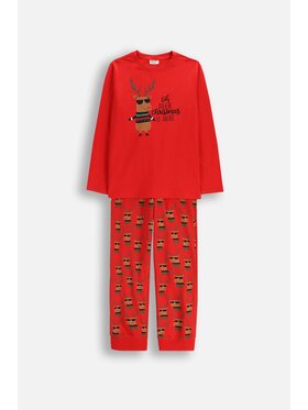 Coccodrillo Coccodrillo Pyžamo ZC5448103MER-009 Červená Regular Fit
