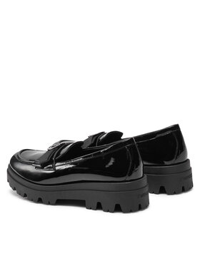 TWINSET Loaferice Mocassino 242GCJ S Crna