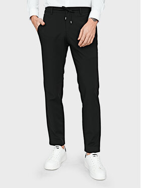Evenemen Evenemen Spodnie garniturowe Nylo Czarny Slim Fit