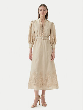 Luisa Spagnoli Luisa Spagnoli Coctailkleid Provina 542925 Beige Regular Fit