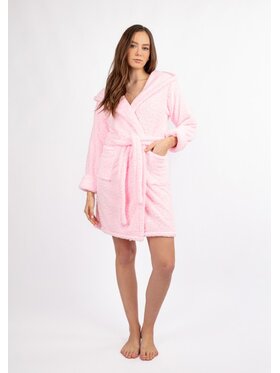 DKaren Lingerie DKaren Lingerie Szlafrok Diana Krótka Różowy