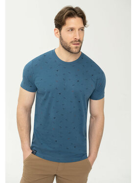 Volcano Volcano T-Shirt T-PLANES Niebieski Regular Fit