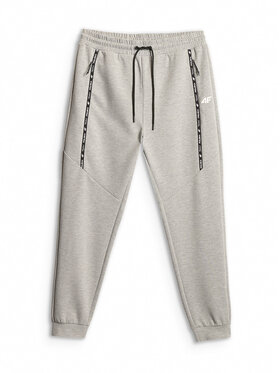 4F 4F Joggery STREFA KIBICA Szary jasny Regular Fit