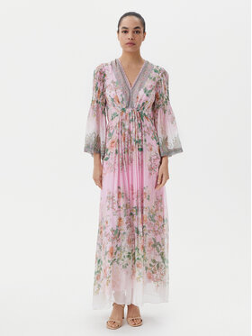 Hale Bob Hale Bob Sommerkleid with silk 4YPR652A Rosa Regular Fit