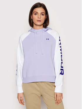 Under Armour Under Armour Bluza Ua Rival Colorblock 1365861 Fioletowy Relaxed Fit
