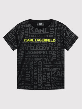 KARL LAGERFELD KARL LAGERFELD T-Shirt Z25367 D Czarny Regular Fit