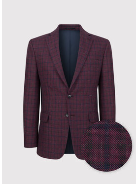 Pako Lorente Pako Lorente Marynarka P23WP-3X-005 Bordowy Slim Fit