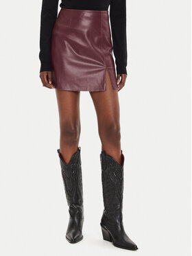 Noisy May Noisy May Ādas imitācijas svārki Clara 27021277 Bordo Regular Fit
