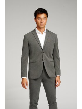 TeeShoppen TeeShoppen Marynarka 'Perform Collection' Szary Slim Fit