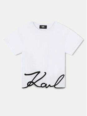 Karl Lagerfeld Kids Karl Lagerfeld Kids T-shirt Z30212 M Bianco Regular Fit