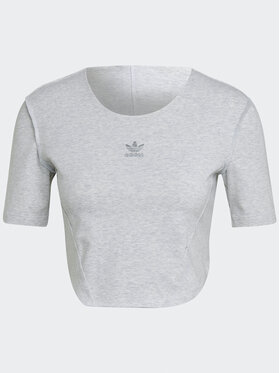 Adidas Majica Crop Loungewear HL9130 Siva Regular Fit