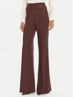 Elisabetta Franchi Elisabetta Franchi Hlače iz tkanine PA-121-56E2-V380 Rjava Regular Fit
