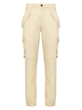 Alpha Industries Alpha Industries Hlače iz tkanine Combat 126215 Écru Slim Fit