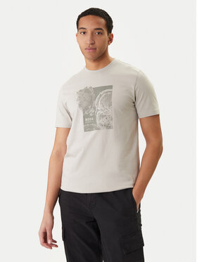BOSS BOSS Tričko Imprint 50556007 Béžová Regular Fit