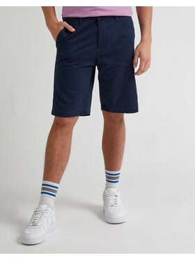 Lee Lee Szorty materiałowe CHINO SHORT 112332254 Granatowy Regular Fit
