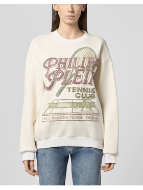 PHILIPP PLEIN PHILIPP PLEIN Bluza 30527 Biały Regular Fit