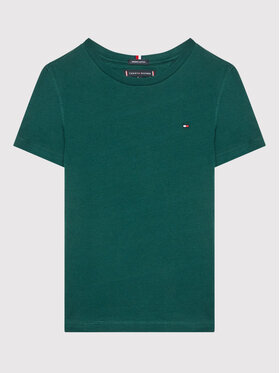 Tommy Hilfiger Tommy Hilfiger T-Shirt Essential KB0KB06879 D Zielony Regular Fit