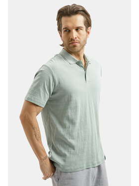 Cross Jeans Cross Jeans Polo 16177-320 Zielony Regular Fit