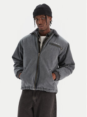 Quiksilver Quiksilver Jeansová bunda Shaper Pad EQYJK04174 Šedá Regular Fit