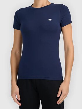 4F 4F T-Shirt 4FWMM00TTSHF3306-31S Niebieski Authentic Slim Fit