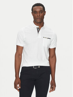 Barbour Barbour Polo Corpatch MML1071WH11 Biały Tailored Fit