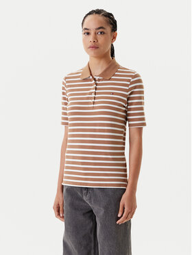 Tommy Hilfiger Tommy Hilfiger Polo 1895 WW0WW43224 Brūns Regular Fit