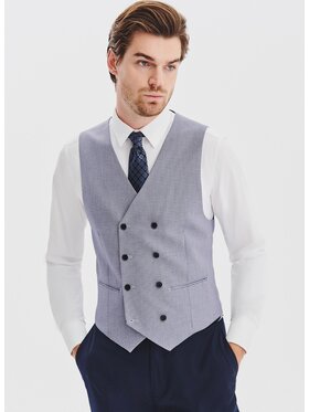 Pako Lorente Pako Lorente Kamizelka garniturowa P25WF-8X-007 Granatowy Slim Fit