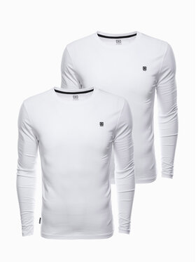Ombre Ombre Longsleeve Z40 Biały Regular Fit
