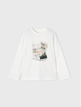 Mayoral Mayoral Bluzka 4022 Biały Regular Fit