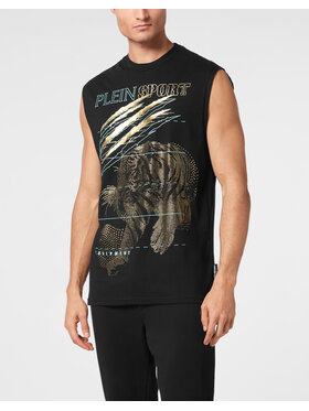 Plein Sport Plein Sport Tank top 22973 Czarny Regular Fit