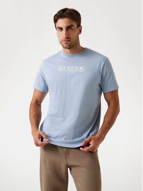 Guess Guess T-Shirt 175781 Niebieski Classic Fit