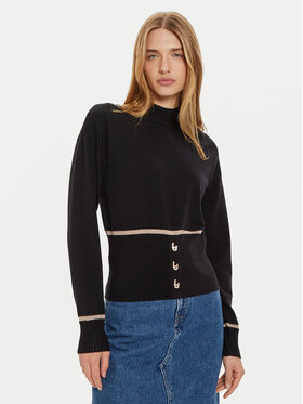 Liu Jo Liu Jo Pulover TF4165 MS75L Negru Regular Fit