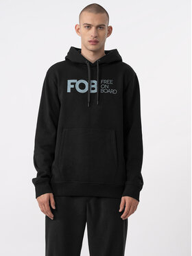 4F 4F Sweatshirt 4FAW23TSWSM0713 Schwarz Regular Fit