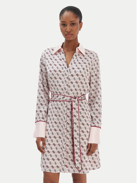 Guess Guess Sukienka koszulowa W6RK90 WF1T2 Różowy Regular Fit