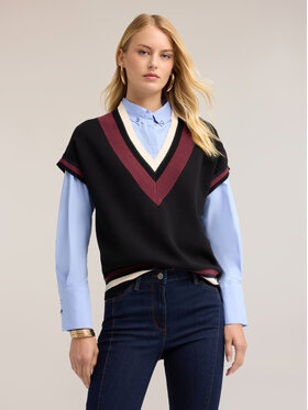 Motivi Motivi Sweter M362W004067N0Z3 Czarny Over Fit
