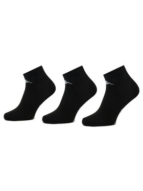 Kappa Kappa Комплект 3 чифта къси чорапи унисекс 708068 Черен