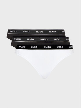 Hugo Hugo Komplet 3 par stringów Triplet Stripe 50480150 Kolorowy