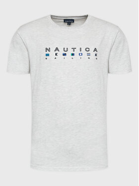 Nautica Nautica Tričko Noah N1G00403 Sivá Regular Fit