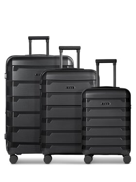 D&N D&N Komplet walizek 320696 Czarny