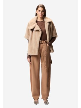 PINKO PINKO Pantaloni Eloisette belt egg Beige Regular Fit