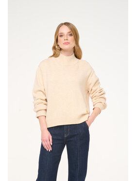 Castellani Castellani Sweter Golf Albane Beżowy Regular Fit