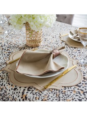 Roseberry Home Roseberry Home Obrus we wzór pantery Leopardo Beżowy