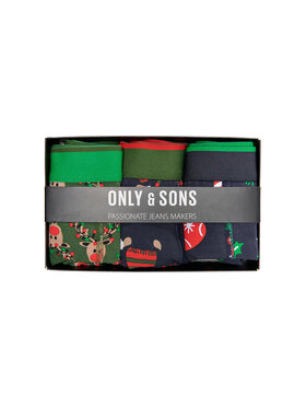 Only & Sons Only & Sons 3er-Set Boxershorts X-Mass 22024040 Bunt