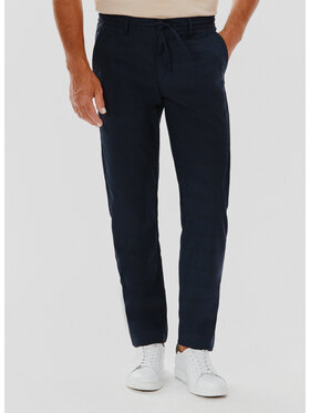 Pako Lorente Pako Lorente Spodnie materiałowe P24WF-WX-011 Granatowy Classic Fit