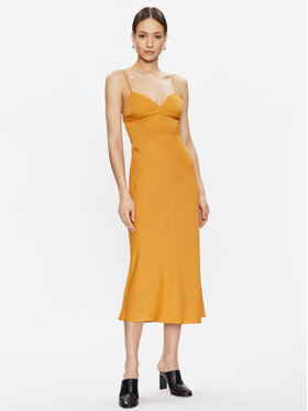 Calvin Klein Calvin Klein Koktejlové šaty K20K205228 Oranžová Slim Fit