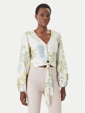 Guess Guess Blúzka W6GHA4 W2565 Krémová Regular Fit