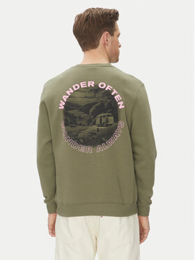 Hunter Hunter Світшот May HARM0058251 Хакі Relaxed Fit
