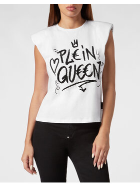 PHILIPP PLEIN PHILIPP PLEIN Tank top 845 Bílá Skin Tight Fit
