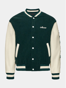 Mercer Amsterdam Mercer Amsterdam Bomber striukė The Varsity MEAP233001 Žalia Regular Fit