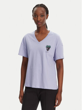 Liu Jo Liu Jo T-Shirt WA5366 JS904 Fioletowy Regular Fit